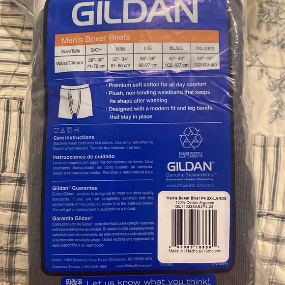 Gildan boxer briefs 2x - Picture 3 of 4